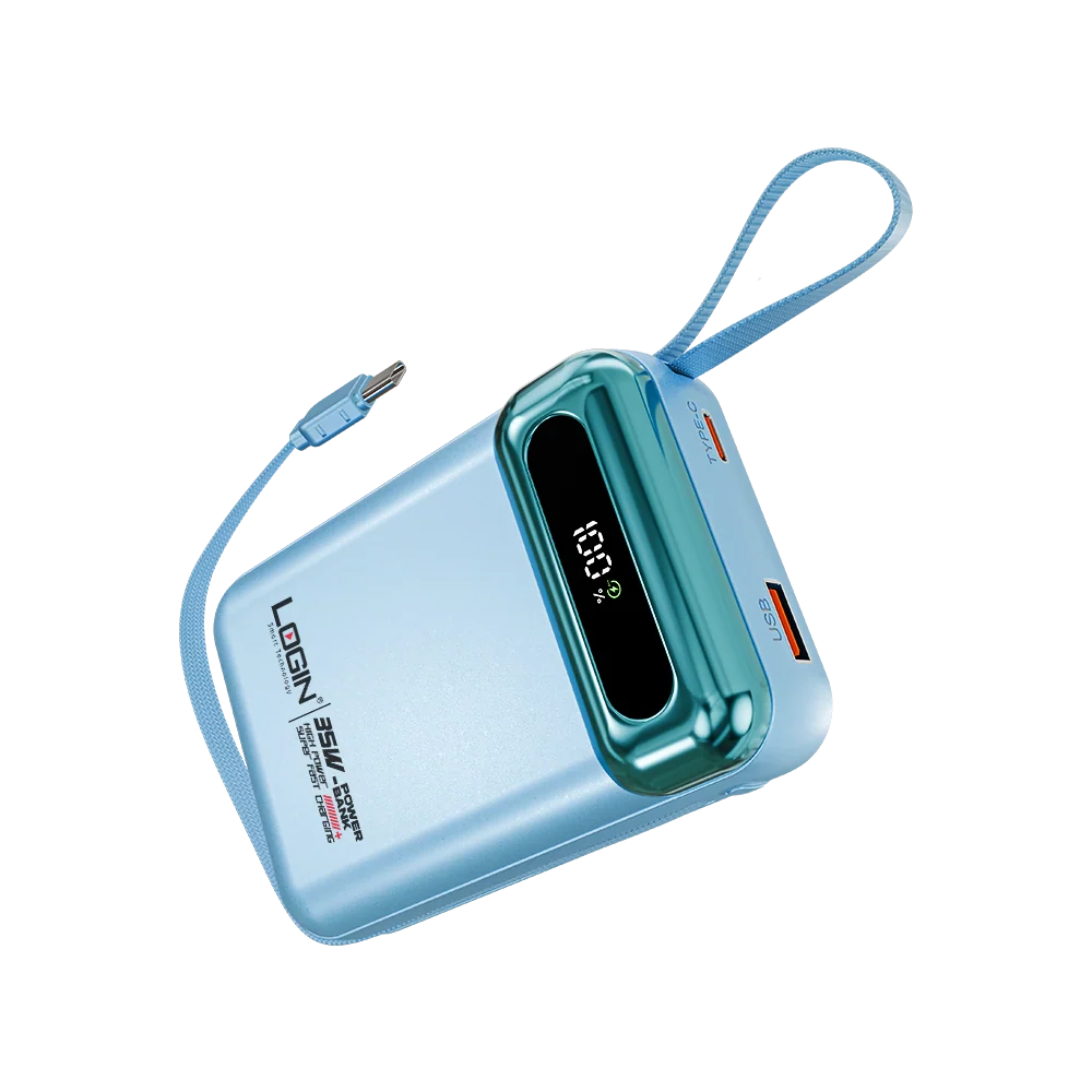 Login L-713 AERA 20000mAh Power Bank 35W - 35W Fast Charging - 20000mAh Capacity - Wireless Charging