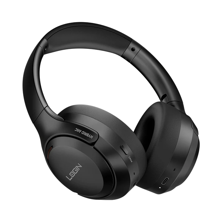 L-299 Wireless Headphone Hybrid ANC Noise Isolating Mic | Black Color