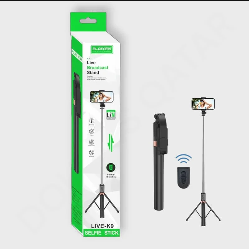 Plokama LIVE-K9 3-in-1 Table Stand Tripod and Selfie Stick