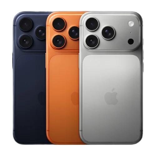 Available colors for iPhone 17 Pro Max, including new orange titanium