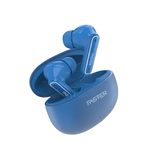 QUEST X - ANC + ENC EARBUDS blue color
