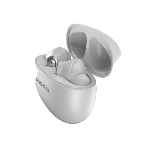 QUEST X - ANC + ENC EARBUDS Silver color open cover